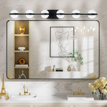 Vanity Lights With 6 LED Bulbs For Bathroom Lighting